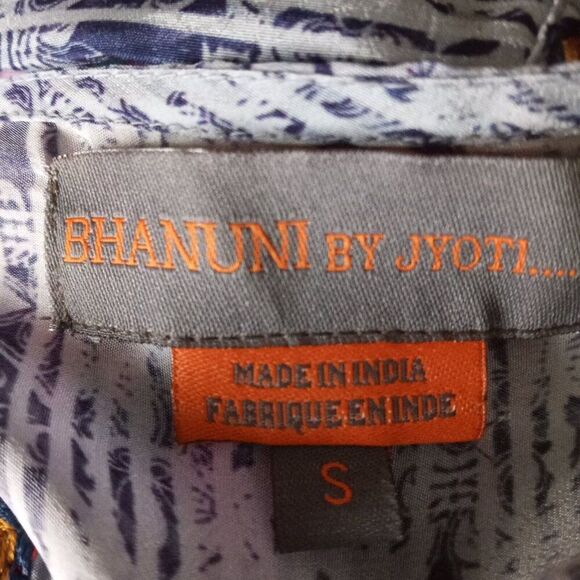 Anthropologie Linne Bhanuni Embroidered Tunic Dress sz S, B1 - Picture 8 of 8